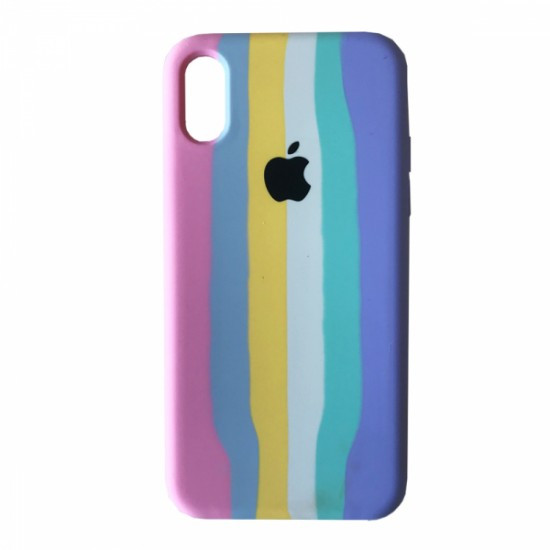 Apple iPhone 13 Pro Max Чохол-накладка Silicone Case Full Silicone Case Rainbow 3