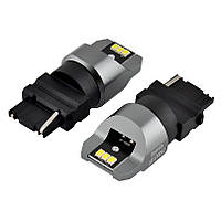 Світлодіод 12/24V P27(3156) Білий P27W 6x3020SMD 330Lm 6000K "Brevia" CANbus №10138 (2шт)