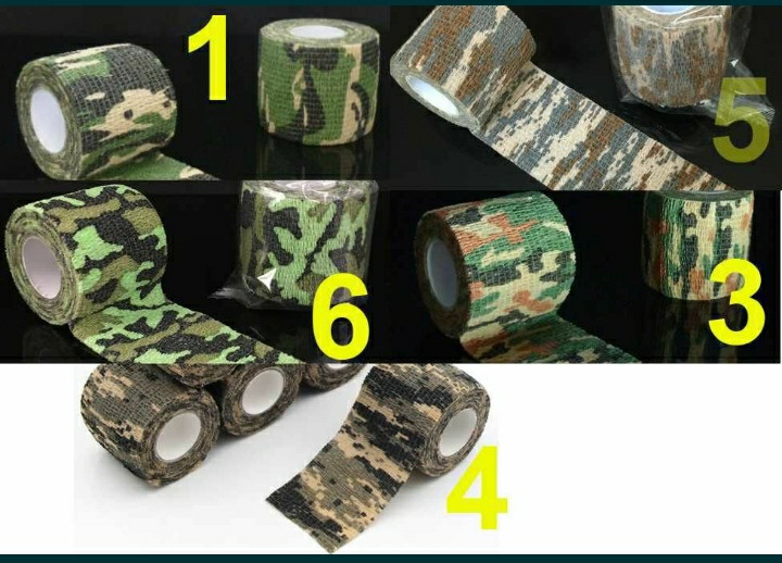 Маскирова захисна стрічка, тактична камуфляжна для полювання риболовлі
