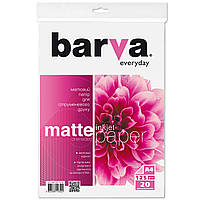 Фотобумага Barva А4 матовая, 125 г/м2, 20 л., Everyday (IP-AE125-316)