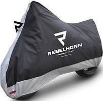 Чохол на мотоцикл Rebelhorn Cover II чорний/сірий, XL