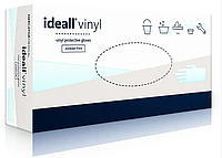 Виниловые перчатки не стерильные не припудренные IDEALL VINYL розмір XL