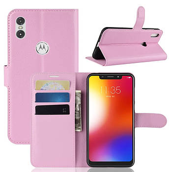 Чохол-книжка Litchie Wallet для Motorola One / P30 Play Light Pink