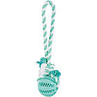 Іграшка для собак Trixie М'яч для чищення зубів «Denta Fun» на мотузці з ручкою 24 см