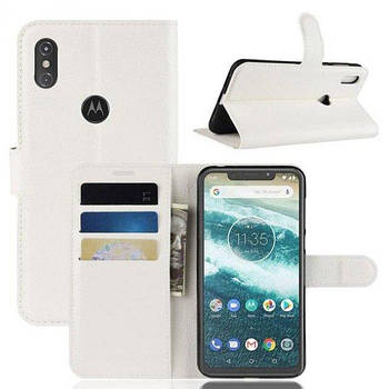 Чохол-книжка Litchie Wallet для Motorola One / P30 Play White