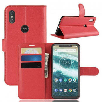 Чохол-книжка Litchie Wallet для Motorola One / P30 Play Red