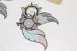 Аплікація для одягу клейова "Ловець снів" м'ятно-рожевого кольору НА-90, фото 6