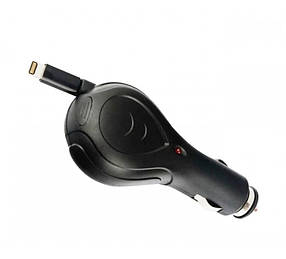 Автомобільний зарядний пристрій Sertec ST-041 1200 mAh 1 Usb з висувним шнуром Lightning