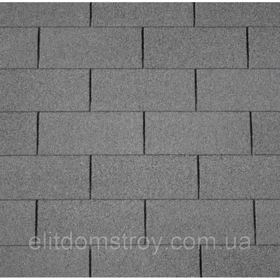 Одношарова бітумна черепиця SUPERGLASS 3T (31) SLATE
