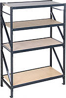Металевий поличковий стелаж серії "Атлант" з полицею ДСП 1800*1000*550*4 полиці