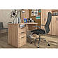 Комп'ютерний стіл для підлітка Сокме Студент 120х55х76 см дуб сонома з ящиками, фото 4