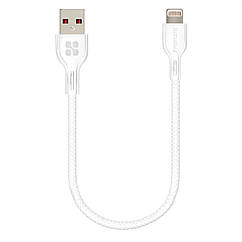 Кабель Promate PowerBeam-25i USB-Lightning 2.4А 0.25 м White (powerbeam-25i.white)