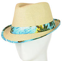 Пляжная шляпа челентанка из соломы мужская женская