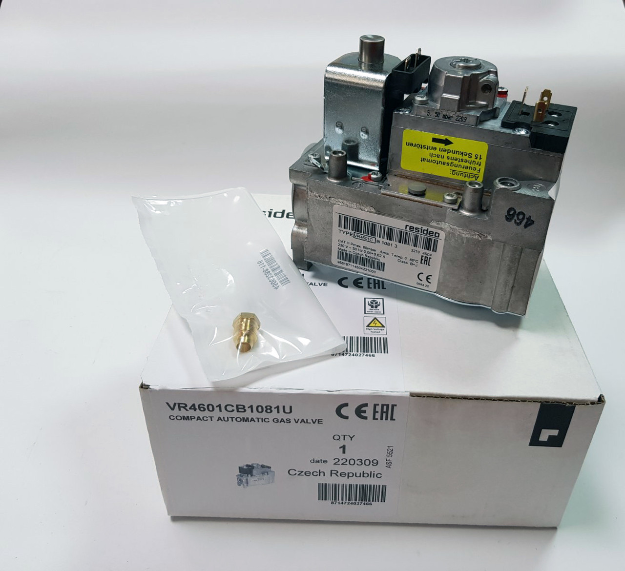 Комбінований газовий регулятор на газовий котел Viessmann Vitogas GS 0, GS0A 35-140 кВт 7822390 VR4601CB1081