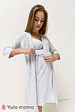 Халат для вагітних та годування MONE NW-4.7.3 сірий меланж, фото 2