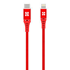 Кабель Promate PowerCord USB-C/Lightning 3А 1.2 м Red (powercord.red)