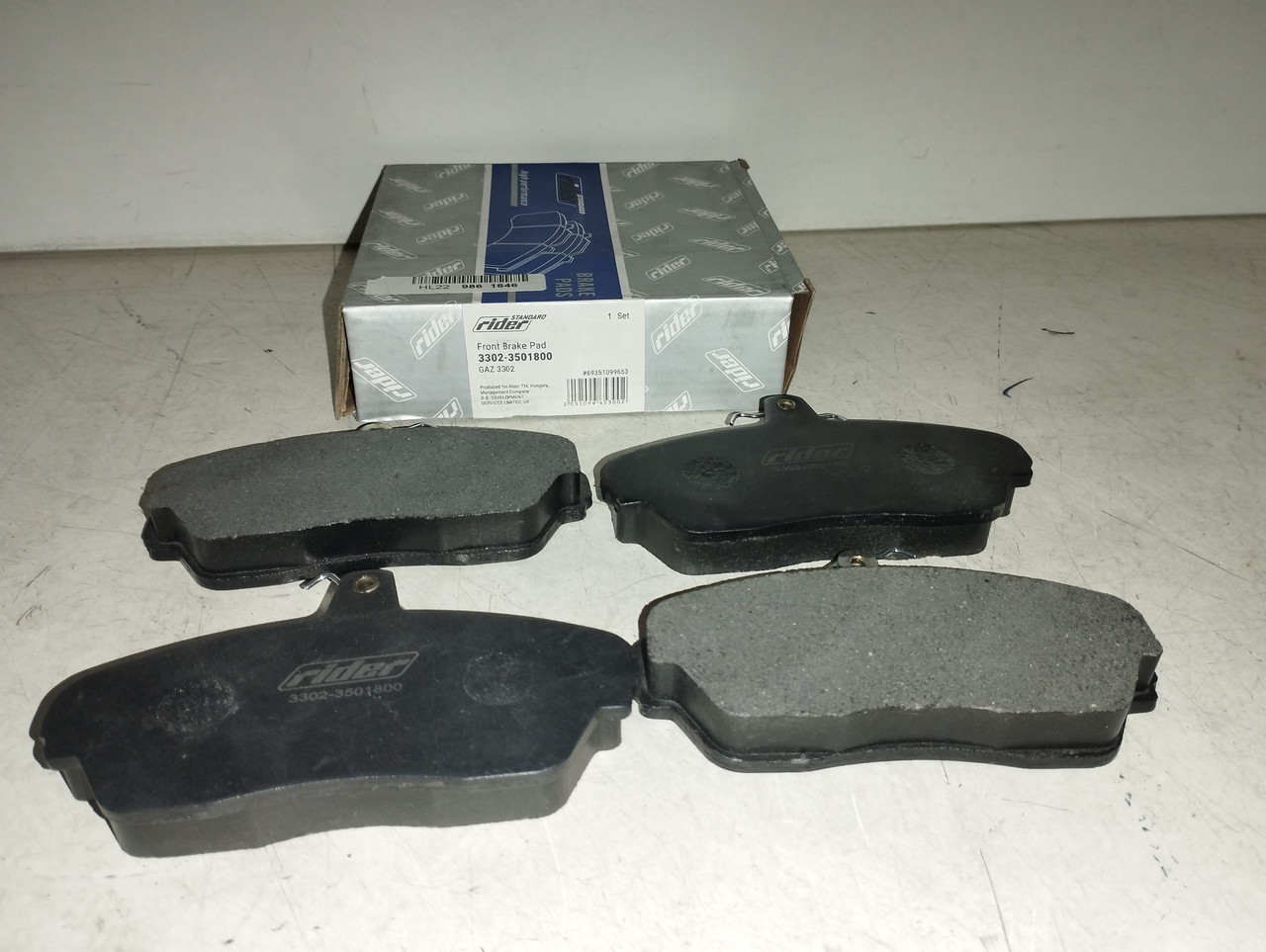 RIDER Колодки гальмівні передні Газель-3302,2217,2705,3110,31105, фото 1