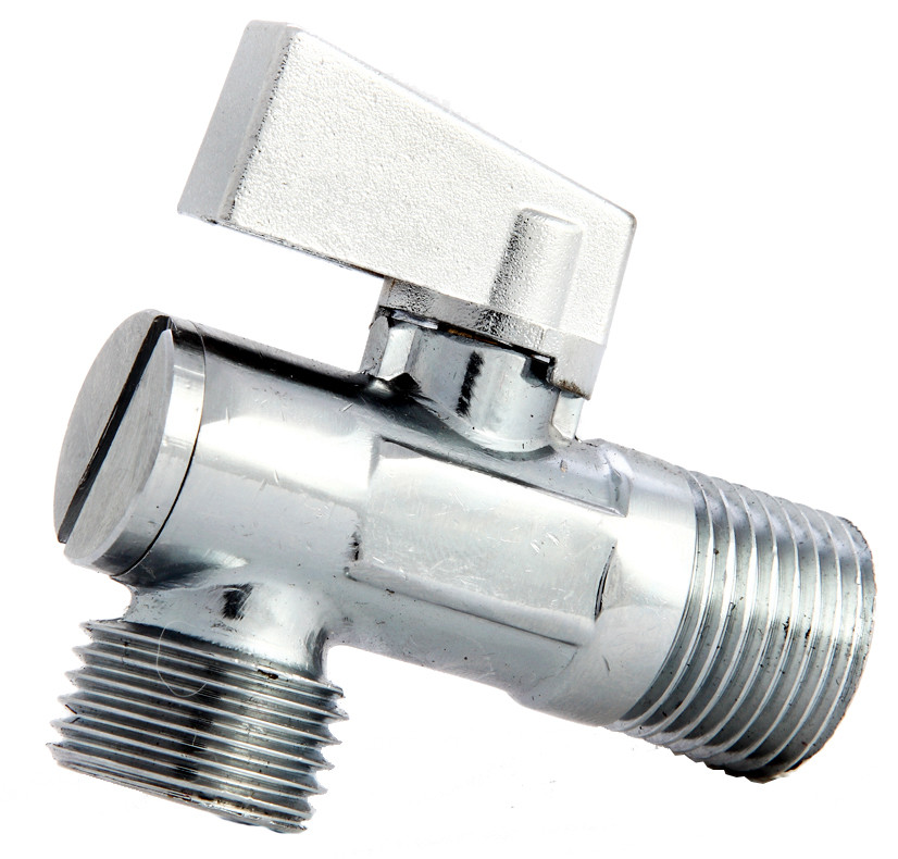 Кран кутовий з фільтром для сантехнічних приладів 1/2" х 1/2" хром, Asco®