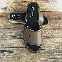 Шкіряні тапочки літні, жіночі ТЛЖ7