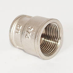 Муфта 3/4"х1/2" ВВ редукційна латунна нікель/профі Asco®