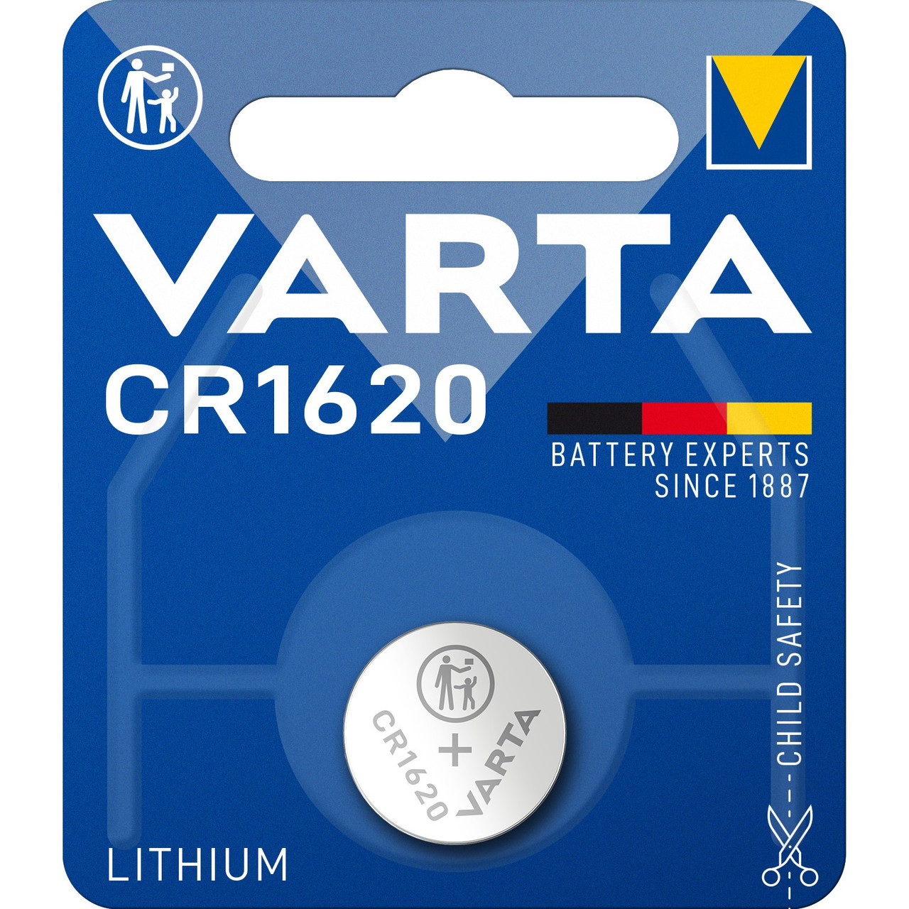Дискова батарейка VARTA Cell Lithium 3V CR1620 (70mAh) (C1)