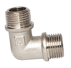 Кутник під прокладку 3/4"ЗЗ латунний різьбовий фітинг для водопровідних труб RSk Італія