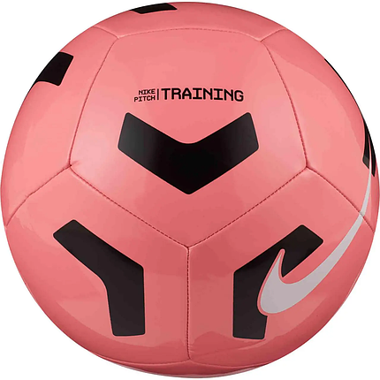 М'яч футбольний спортивний ігровий м'яч для футболу Nike Pitch Training Pink, розмір №5, фото 4