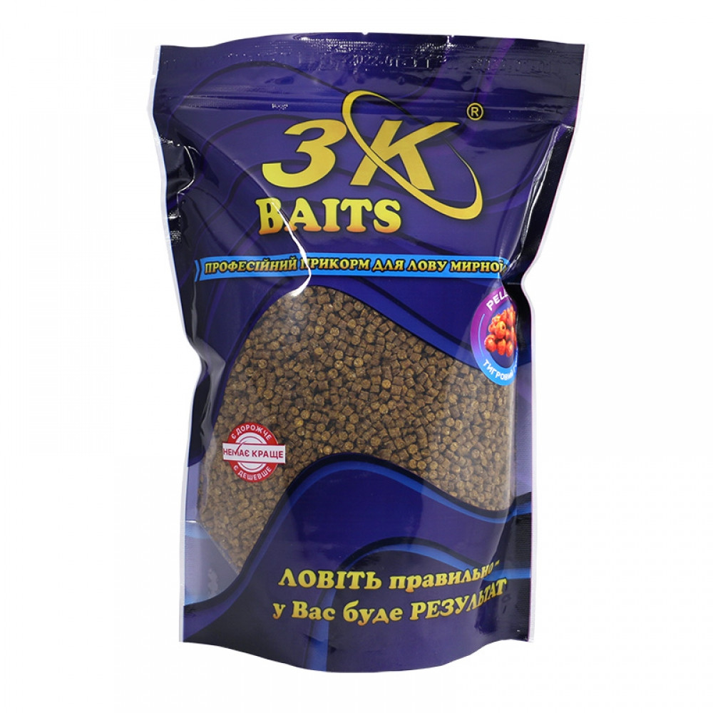 Пеллетс 3KBaits Тигровий горіх 2 мм 800 г (3KB1343)