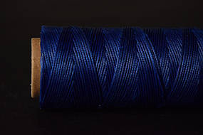 Плоска вощена нитка, 1 мм, колір: синій