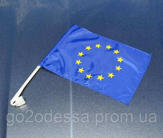 Прапор Євросоюзу для авто, автопрапор
