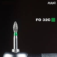 Алмазний бор FO-32C. "Сливка" (ISO 257/018) зелений.