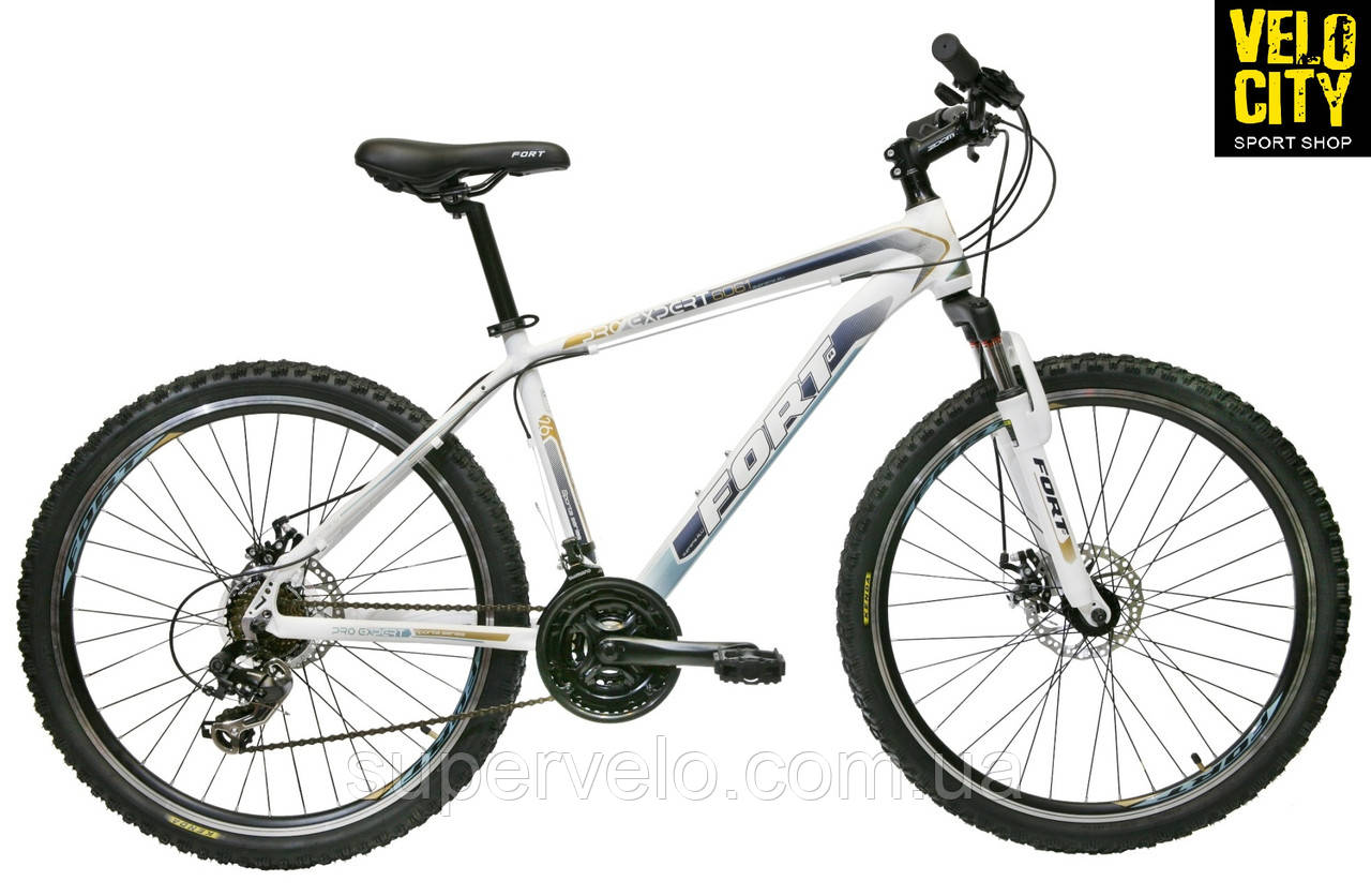 Fort Pro Expert 26 DD Alu гірський велосипед Біло-коричневий, фото 1