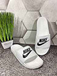 Чоловічі сланці Nike капці шльопанці капці Найк білі літні