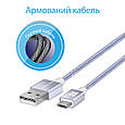 Кабель Promate linkMate-U2M USB-microUSB 1.2 м Silver (linkmate-u2m.silver), фото 2