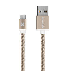 Кабель Promate linkMate-U2M USB-microUSB 1.2 м Gold (linkmate-u2m.gold)