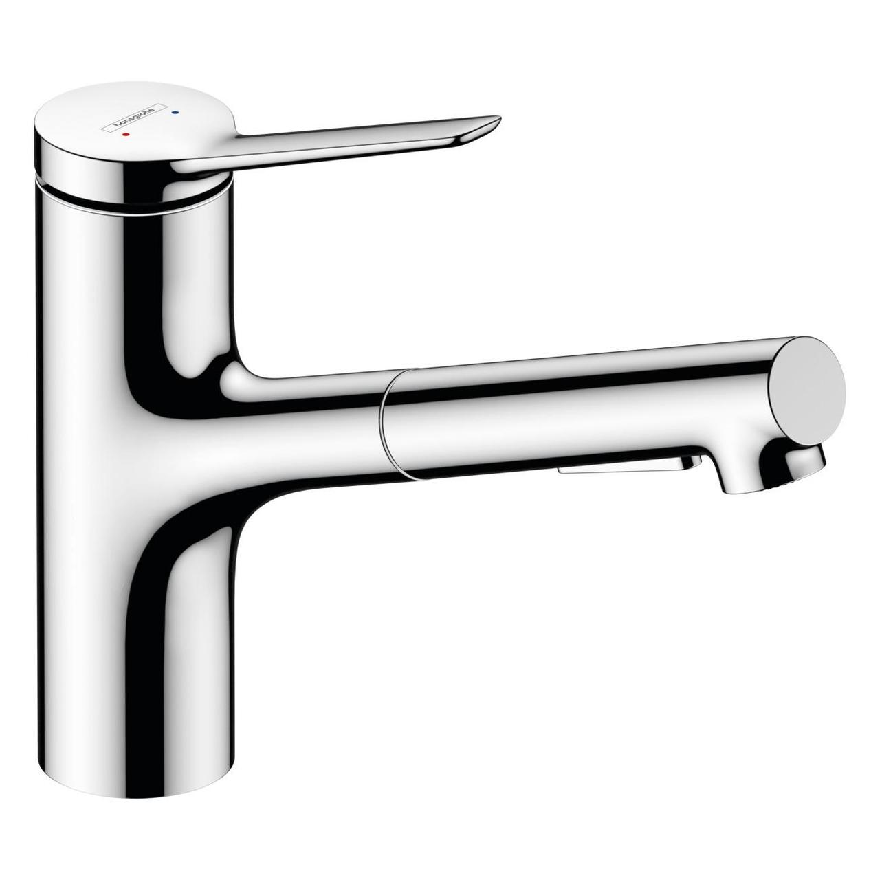Змішувач для кухні з витяжним виливом 214 мм, колір хром 74800000 HANSGROHE