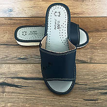 Шкіряні тапочки літні, жіночі ТЛЖ9