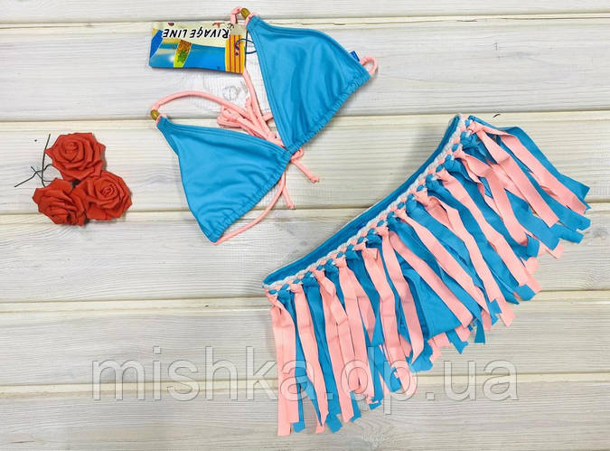 Купальник детский с бахрамой 4-16 лет 104-170 рост (ID#1619817685 ...