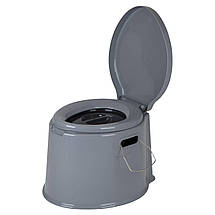 Портативний біотуалет Bo-Camp Portable Toilet 7 Liters Grey | Компактний мобільний туалет для кемпінгу та подорожей, 7 л, фото 4