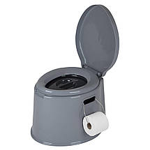Портативний біотуалет Bo-Camp Portable Toilet 7 Liters Grey | Компактний мобільний туалет для кемпінгу та подорожей, 7 л, фото 6