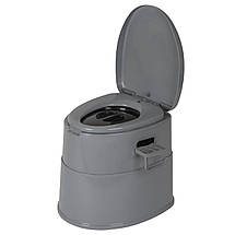 Портативний біотуалет Bo-Camp Portable Toilet Comfort 7 Liters Grey | Компактний мобільний туалет для кемпінгу та подорожей, 7 л, фото 6