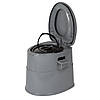 Портативний біотуалет Bo-Camp Portable Toilet Comfort 7 Liters Grey | Компактний мобільний туалет для кемпінгу та подорожей, 7 л, фото 7