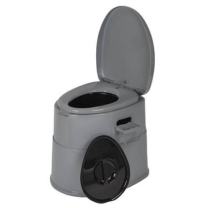 Портативний біотуалет Bo-Camp Portable Toilet Comfort 7 Liters Grey | Компактний мобільний туалет для кемпінгу та подорожей, 7 л, фото 1