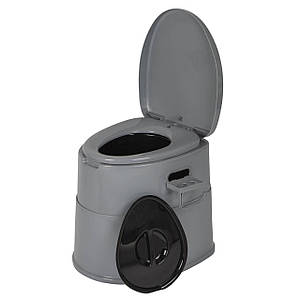 Портативний біотуалет Bo-Camp Portable Toilet Comfort 7 Liters Grey | Компактний мобільний туалет для кемпінгу та подорожей, 7 л
