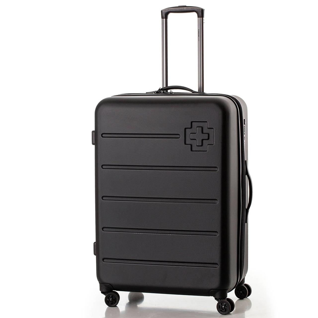 Валіза з розширювальним клапаном Swissbrand Berlin (L), 98-108 л (Black)