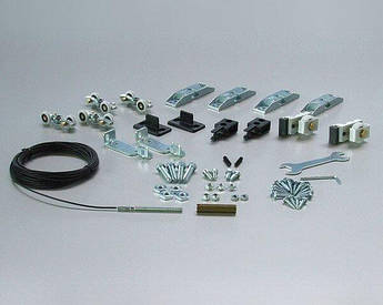 Розсувна система "синхронна" Koblenz 0550/2 80-120 кг, 2 стулки Нержавіюча сталь