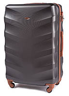 Валіза пластикова WINGS 402 велика графіт