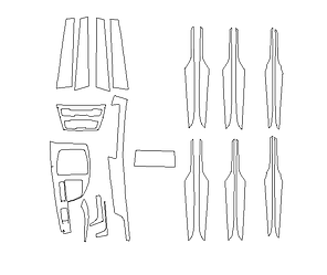 Комплект викрійок для салону BMW X1-X2 2016