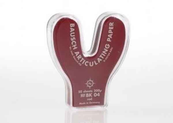 Артикул папір BK04 червона 200 мкм 50 шт. підкову в пластиковому пакованні, для ортопедичних робіт
