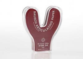 Артикул папір BK04 червона 200 мкм 50 шт. підкову в пластиковому пакованні, для ортопедичних робіт